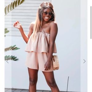 Strapless romper XL